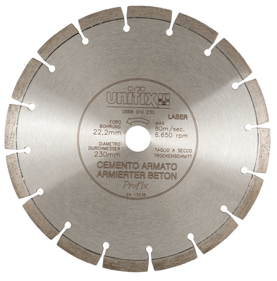 DISCO DIAM.P.CEM.ARM.LASER  230MM