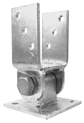 STAFFA A U INCLINABILE C.SUP.71X100X60MM