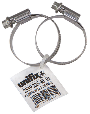 FASCETTE UNIFIX INOX A2  70X90 - 2 PZ.